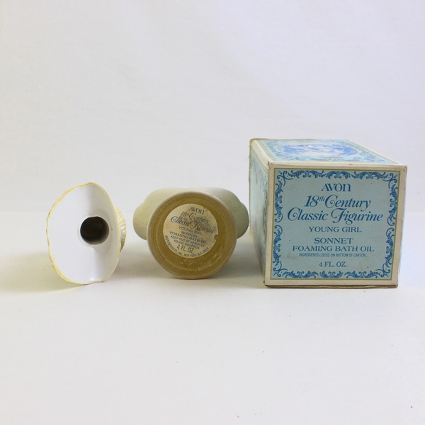 Vintage Avon Young Girl Decanter Moonwind Foaming Bath Oil (Empty Bottle, 4 Oz)