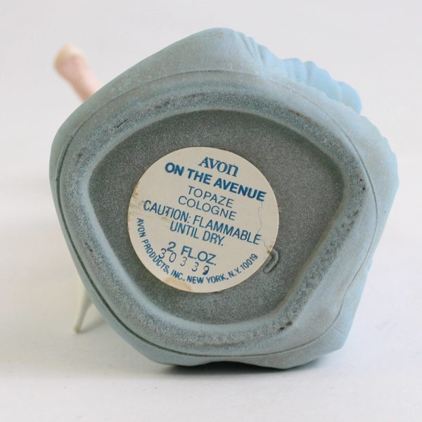 Vintage Avon On The Avenue Decanter Topaze Cologne (Full Bottle, 2 Oz)