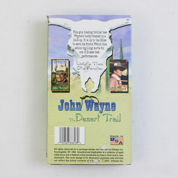 The Desert Trail VHS 2001 Vidtape Inc Western John Wayne