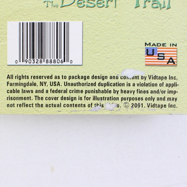 The Desert Trail VHS 2001 Vidtape Inc Western John Wayne