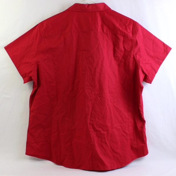 Port Authority Masonic College 2014 Red Short-Sleeve Button-Up Women's 3XL