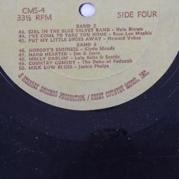 50 Stars! 50 Hits! Of Country Music 1966 Mono 2x 12" LP Vinyl Record CMS