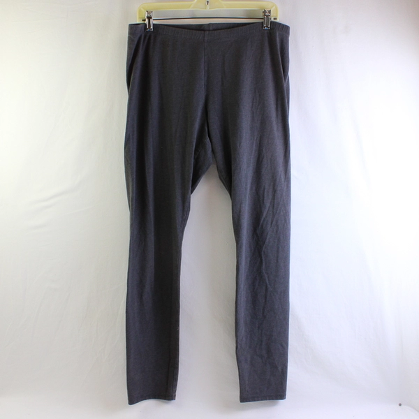 A.n.a A New Approach Leggings Women's Size XL Gray Solid Elastic Waist