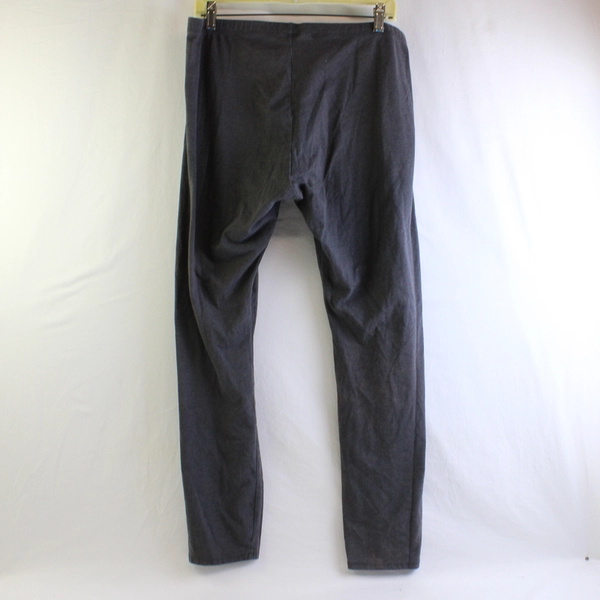 A.n.a A New Approach Leggings Women's Size XL Gray Solid Elastic Waist