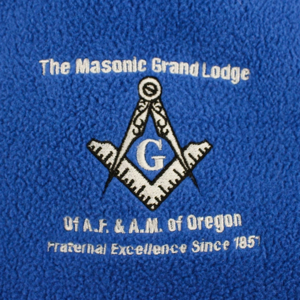 Port Authority Masonic Grand Lodge Blue Fleece Zip-Up Vest Women's 3XL