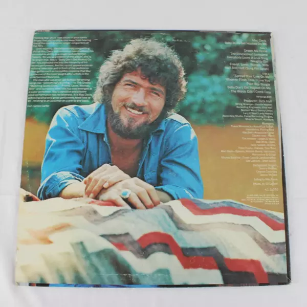 Mac Davis Baby Don't Get Hooked On Me LP 1972 CBS Vintage Vinyl