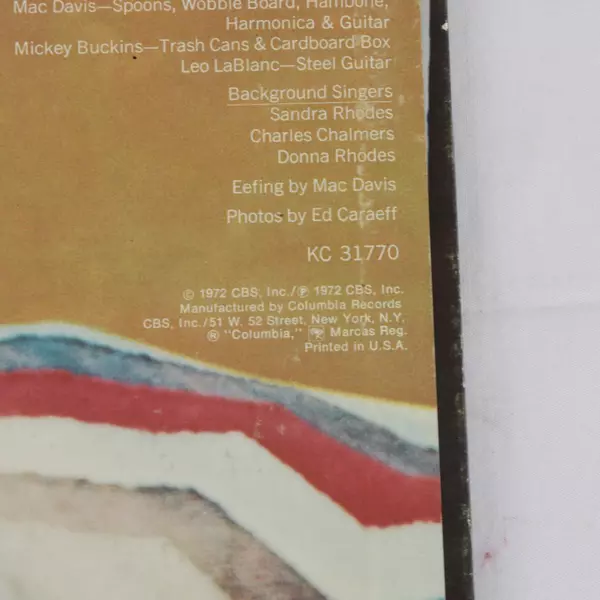 Mac Davis Baby Don't Get Hooked On Me LP 1972 CBS Vintage Vinyl