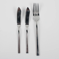 Lot Of 3 Reed & Barton Cole Flatware 1 Dinner Fork & 2 Master Butter Knife