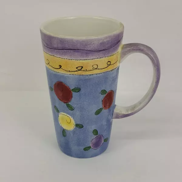 Sango The Sweet Shoppe By Sue Zipkin Latte Mug Floral Pattern