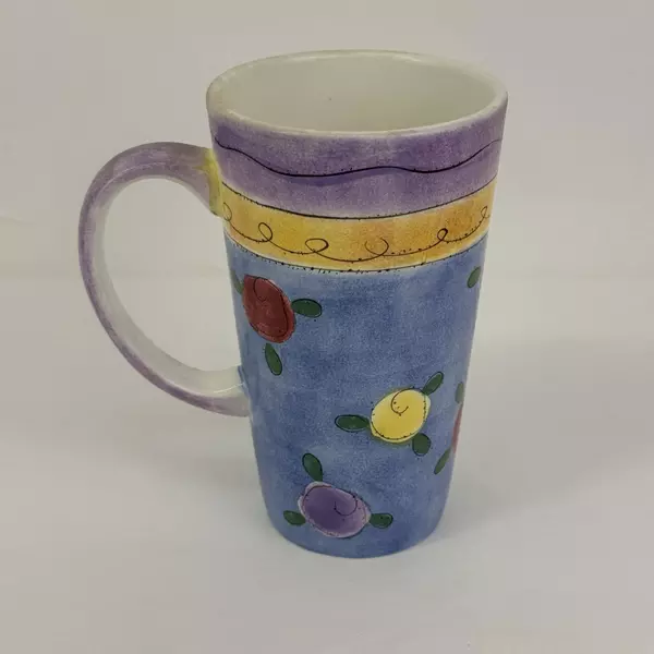 Sango The Sweet Shoppe By Sue Zipkin Latte Mug Floral Pattern