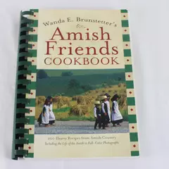 Amish Friends Cookbook by Wanda E Brunstetter Comb Binding Good Condition