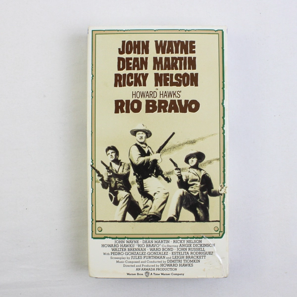 Rio Bravo VHS 1990 Warner Bros. Pictures John Wayne Dean Martin Western