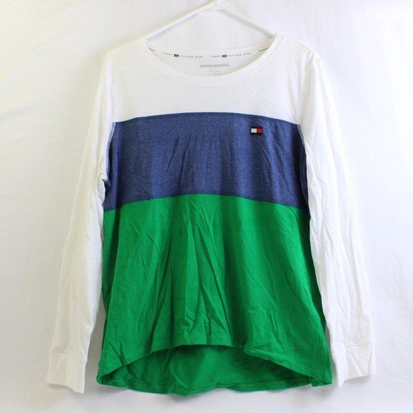 Tommy Hilfiger Sport Colorblock Long-Sleeve T-Shirt Women's XL
