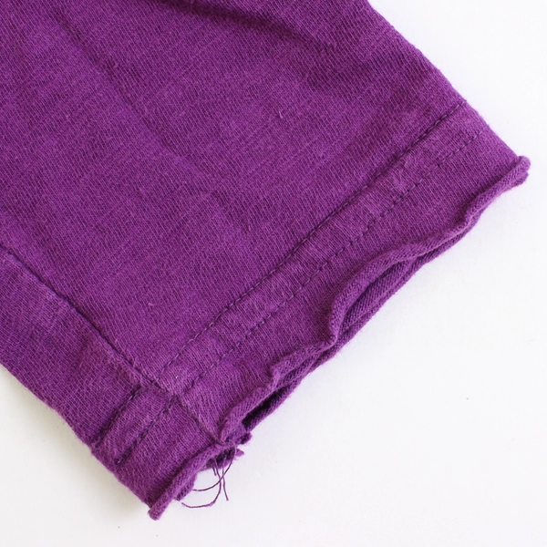 Cruel Purple V-Neck Faux Button Henley Top Women's XL