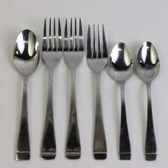Lot Of 6 Oneida Silver Mercer (Stainless) Flatware 3 Dinner/Salad Forks 3 Spoons