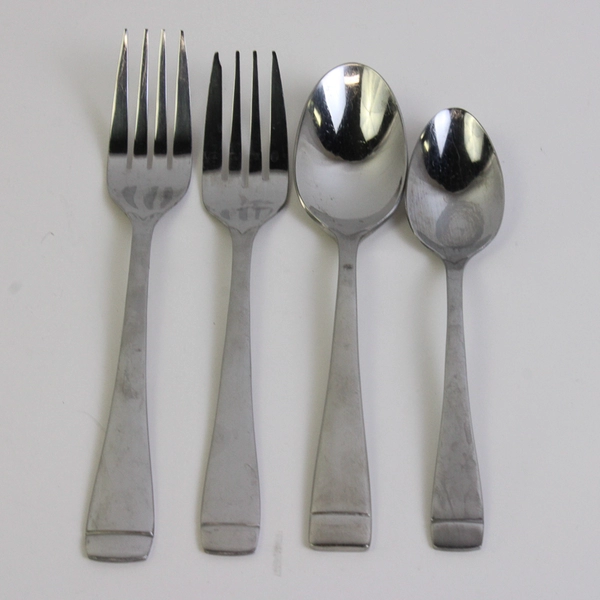 Lot Of 6 Oneida Silver Mercer (Stainless) Flatware 3 Dinner/Salad Forks 3 Spoons