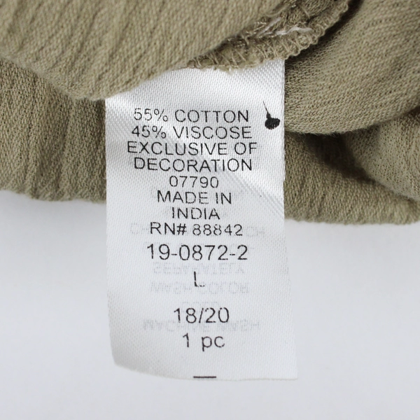 Chelsea Studio Beige Crocheted Neckline Tank Women's Large 18/20