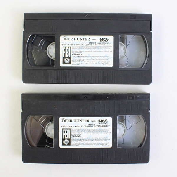 The Deer Hunter VHS 1978 MCA 2 Tape Set Robert De Niro Drama