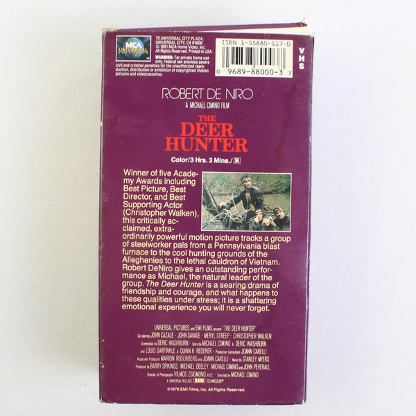 The Deer Hunter VHS 1978 MCA 2 Tape Set Robert De Niro Drama