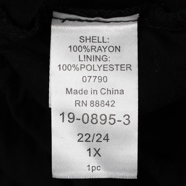 Chelsea Studio Solid Black Sleeveless Maxi Sundress Women's 1X 22/24