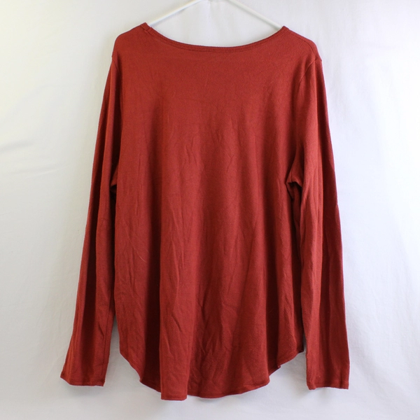 Women's Old Navy Brick Red Long Sleeve Pullover Sweater Size XL