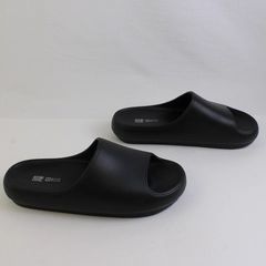 32 Degrees Unisex Cushion Slide Sandal Solid Black (Women 7.5-8.5, Men 5.5-6.5)