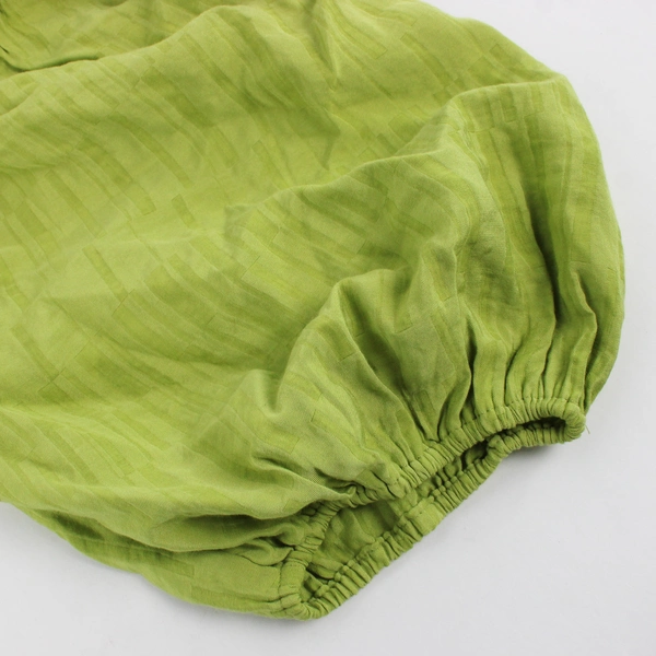 FRNCH Paris Bright Green Puff Sleeve Square Neck Dress Women's Size XS