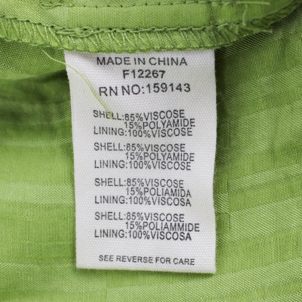 FRNCH Paris Bright Green Puff Sleeve Square Neck Dress Women's Size XS