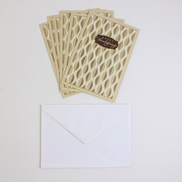 Lot of 6 "Connections from Hallmark" Happy Thanksgiving Greeting Cards