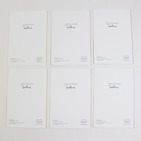 Lot of 6 "Connections from Hallmark" Happy Thanksgiving Greeting Cards