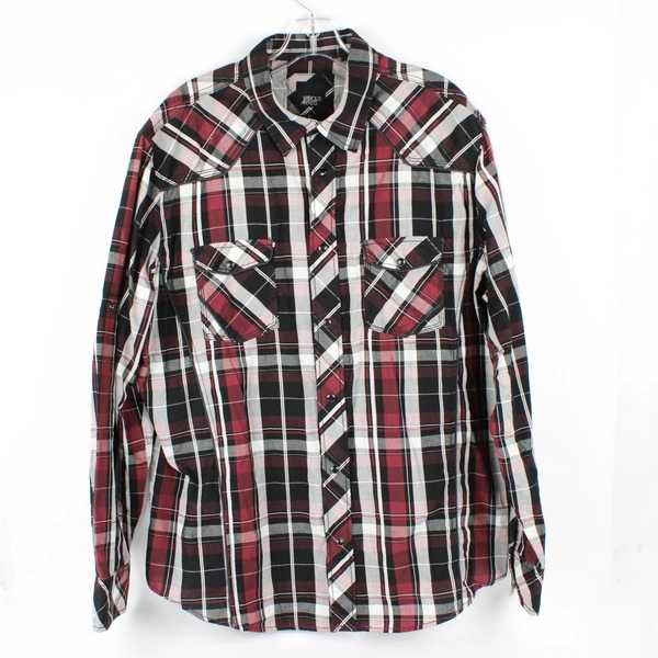 Various Artists Western Style Snap Up Women's Plaid Long Sleeve Shirt Size XXL