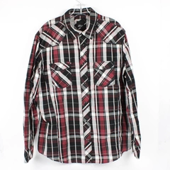 Various Artists Western Style Snap Up Women's Plaid Long Sleeve Shirt Size XXL