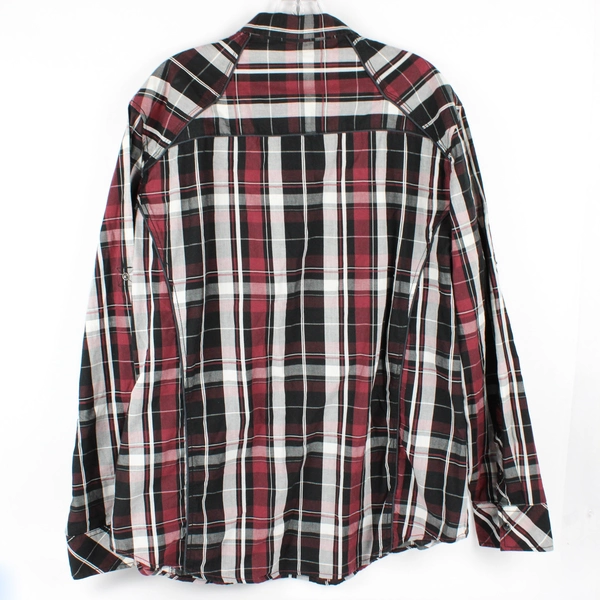 Various Artists Western Style Snap Up Women's Plaid Long Sleeve Shirt Size XXL