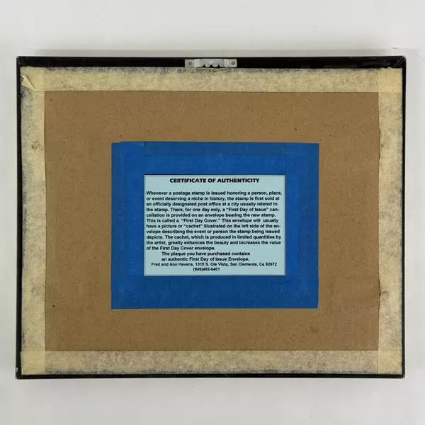 Framed Colorano Silk Cachet First Day Issue Diabetes Awareness Envelope and Pin