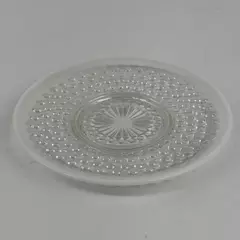 Vintage Anchor Hocking Moonstone Opalescent Hobnail Saucer 6.25 Inch
