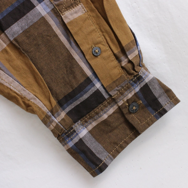 Decree Button Up Shirt Brown White Plaid Men’s Size XXL NWT 100% Cotton