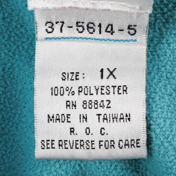 Roaman's Cerulean Blue Fleece Snap Button Jacket Women's 1X