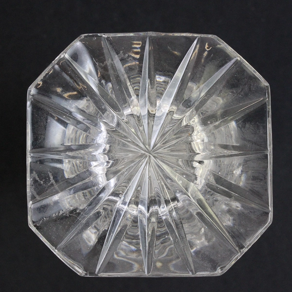 Crystal Candle Holder by Lucyna 24% Lead From Poland, 3" x 6" 