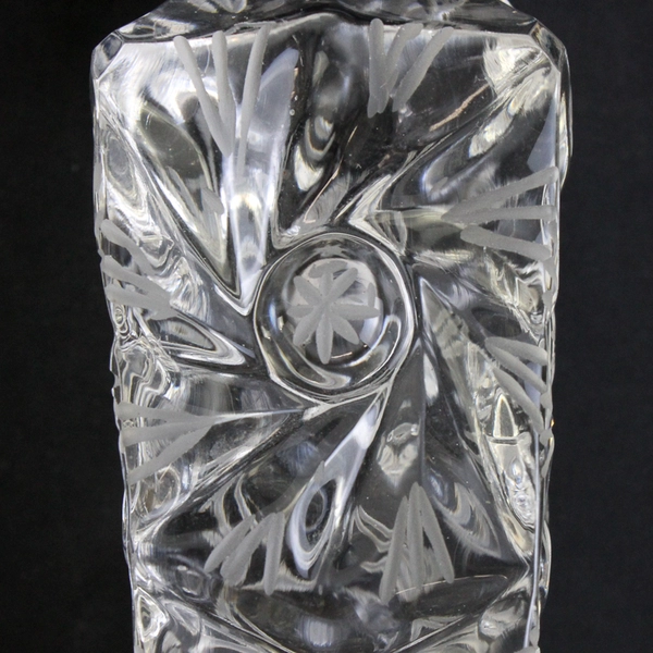 Crystal Candle Holder by Lucyna 24% Lead From Poland, 3" x 6" 
