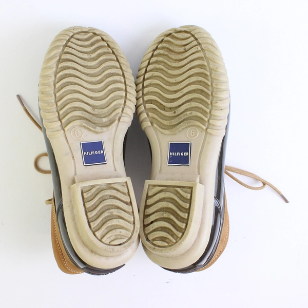 Tommy Hilfiger Ankle Duck Boots Brown Waterproof Women's Size 6M