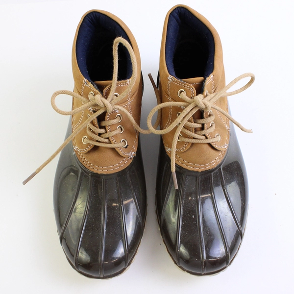 Tommy Hilfiger Ankle Duck Boots Brown Waterproof Women's Size 6M