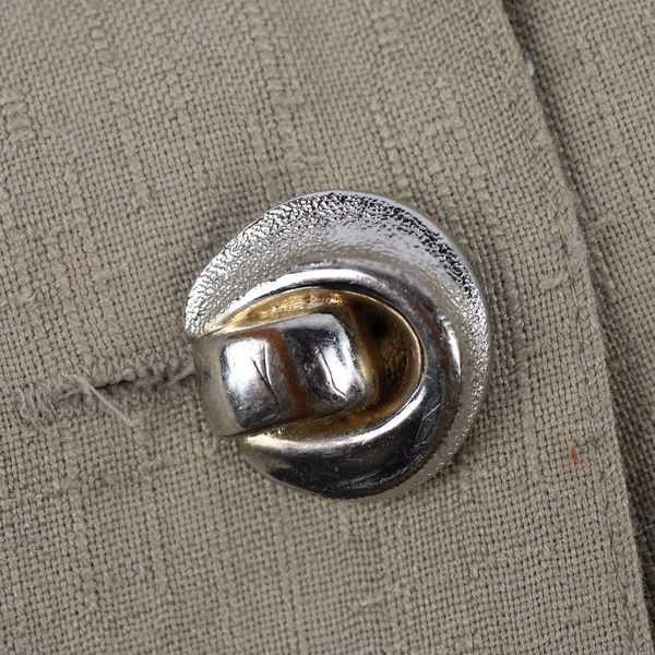 Roaman's Beige Button-Front Blazer Women's Size 3X FLAWED