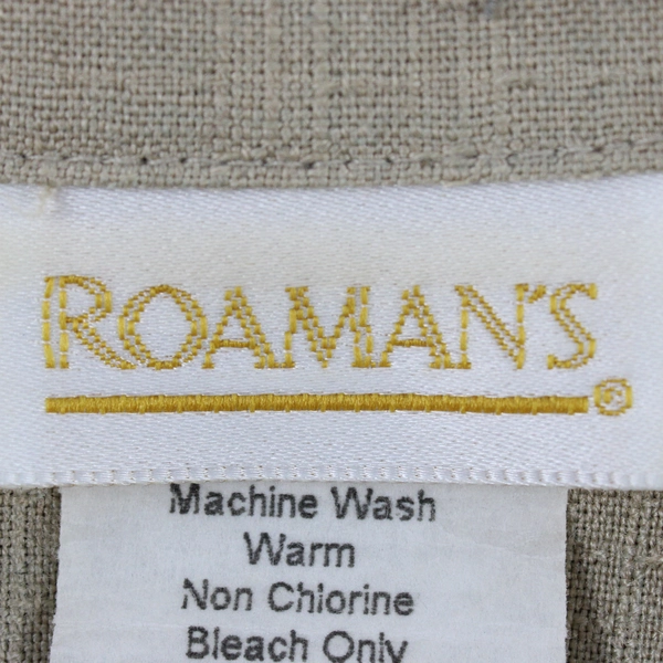 Roaman's Beige Button-Front Blazer Women's Size 3X FLAWED