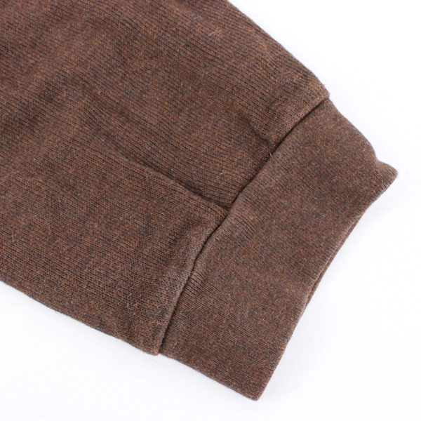 Bass Men’s Long Sleeve Dark Brown Polo Size XL