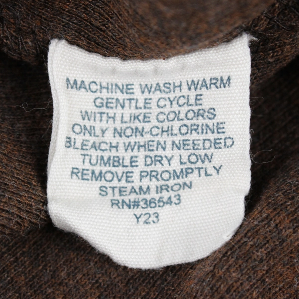 Bass Men’s Long Sleeve Dark Brown Polo Size XL