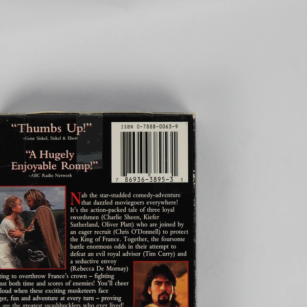 The Three Musketeers VHS Tape