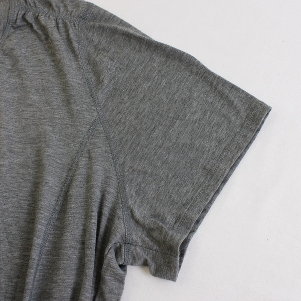 Terra & Sky Gray Short-Sleeve Ruched Sides T-Shirt Women's 20W-22W