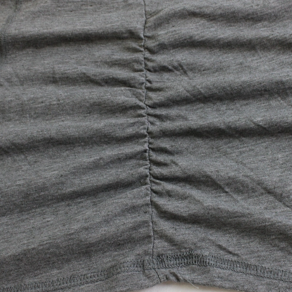 Terra & Sky Gray Short-Sleeve Ruched Sides T-Shirt Women's 20W-22W