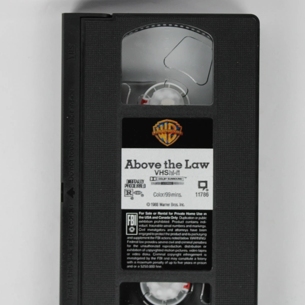Above the Law VHS Tape 1994 Steven Seagal