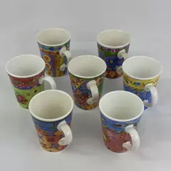 Lot of 7 Assorted Sango The Sweet Shoppe Coffee Mugs By Sue Zipkin